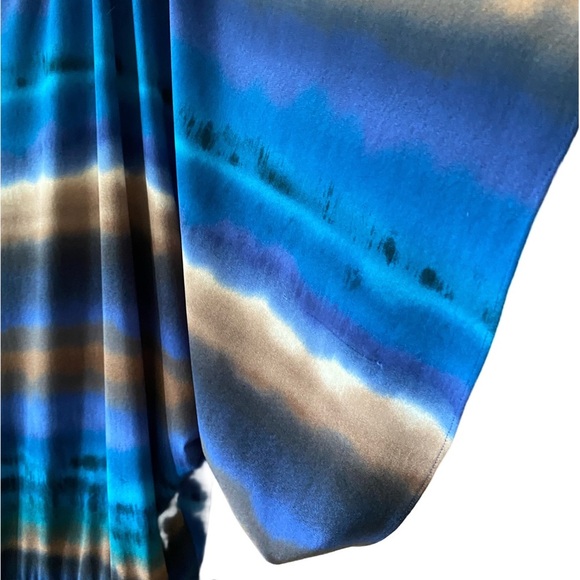VGUC Anthropologie Kimono Style Relaxed Fit Tie Dye Dress,Drawstring Waist - Picture 7 of 12